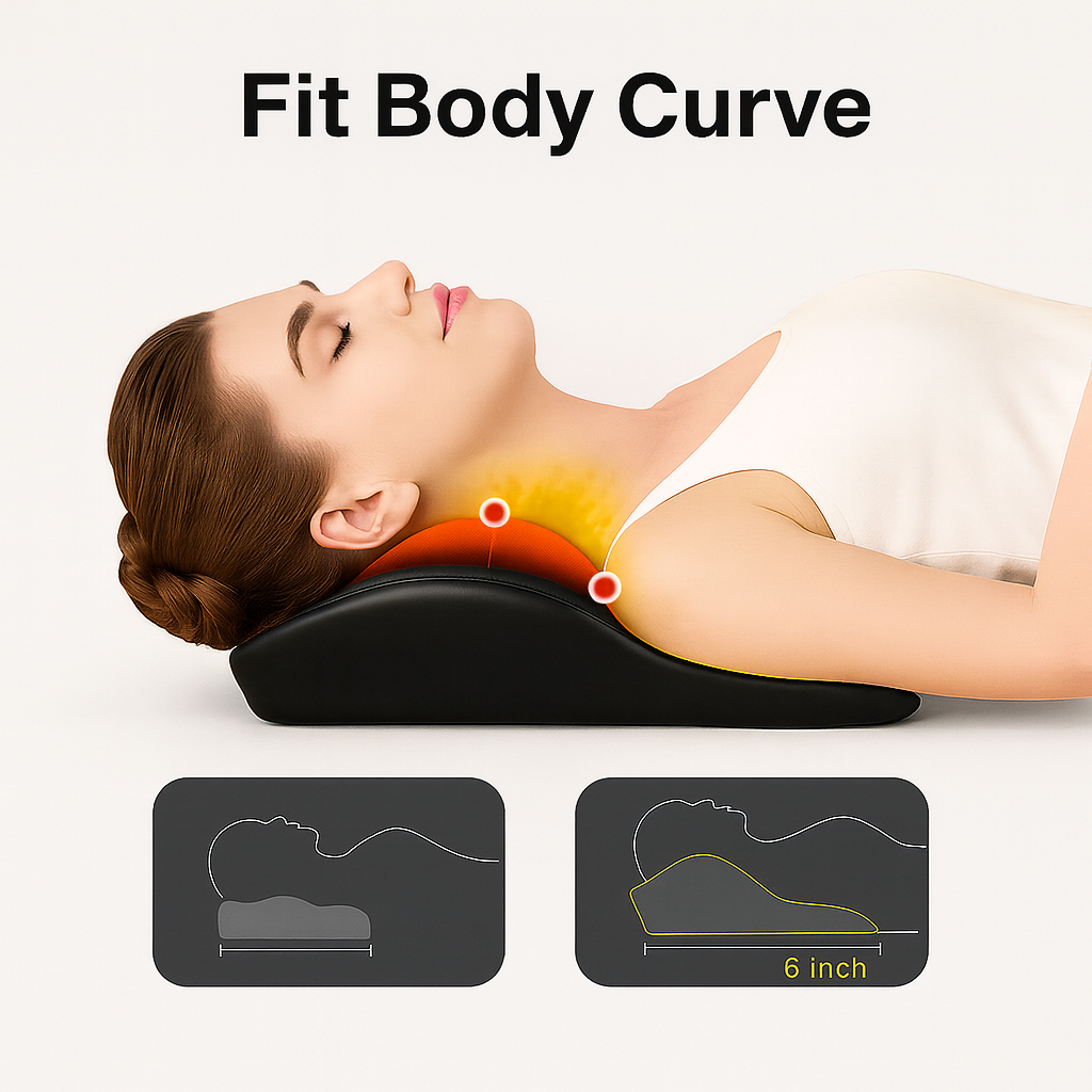 Shiatsu Tiefengewebsmassage, Rückenmassagegerät & Nackenmassagegerät mit Wärme – 3D Knetmassage für Muskelentspannung und schmerzlinderung, ideal für Nacken, Rücken & Beine