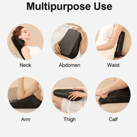 Shiatsu Tiefengewebsmassage, Rückenmassagegerät & Nackenmassagegerät mit Wärme – 3D Knetmassage für Muskelentspannung und schmerzlinderung, ideal für Nacken, Rücken & Beine