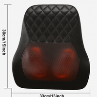 Shiatsu Tiefengewebsmassage, Rückenmassagegerät & Nackenmassagegerät mit Wärme – 3D Knetmassage für Muskelentspannung und schmerzlinderung, ideal für Nacken, Rücken & Beine