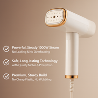 PureSteam™ Faltbarer 1000W Kleidungs-Dampfer – Schnellaufheizend, Faltbar & Stoffschonend