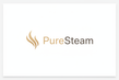 Add the Text "PureSteam" next to the logo and make the logo beige