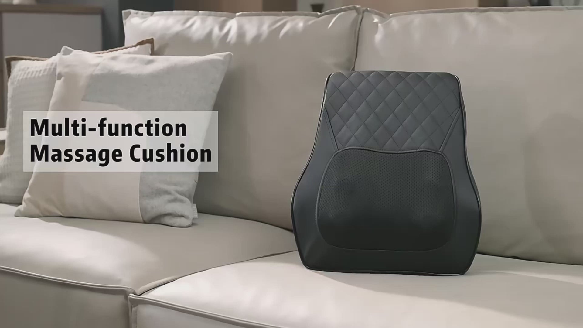 Shiatsu Tiefengewebsmassage, Rückenmassagegerät & Nackenmassagegerät mit Wärme – 3D Knetmassage für Muskelentspannung und schmerzlinderung, ideal für Nacken, Rücken & Beine